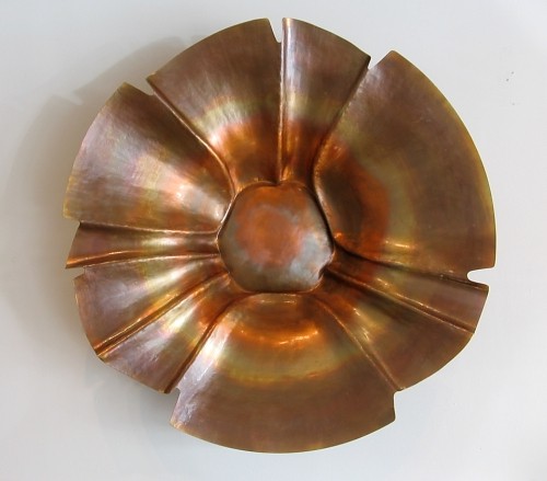 215WB-CU 6"x36" "Wall Bowl" Copper Oxide with powder coating